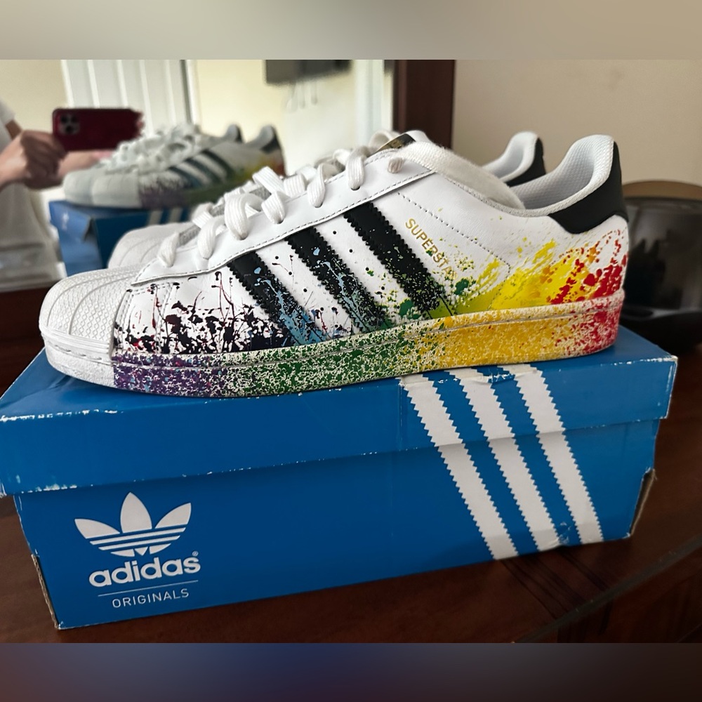Adidas Originals Multicolor Splatter Sneakers